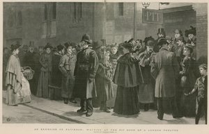 Un exercice de patience : attendre à la porte du théâtre de Londres - Charles Green