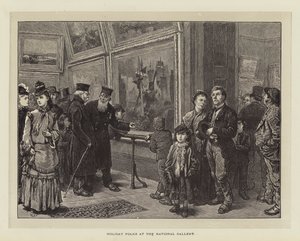 Les Gens en Vacances à la National Gallery - Charles Green