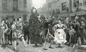 Jack-in-the-Green - une scène de la fête du premier mai il y a soixante ans (vers 1830) - Charles Green