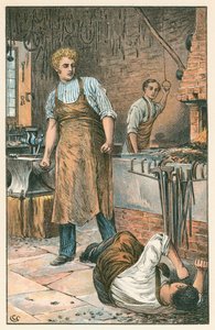 Scène de Grandes Espérances de Charles Dickens, Londres c1870