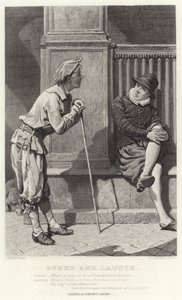 Speed et Launce, Deux Gentilshommes de Vérone, Acte II, Scène V - Charles Green