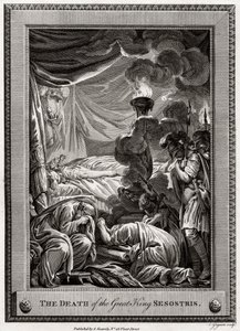La mort du grand roi Sésostris, Égypte ancienne, 1775 - Charles Grignion