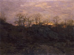 Bord de la forêt, crépuscule, vers 1890