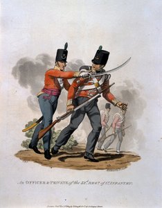Un officier et un soldat du 53e régiment d
