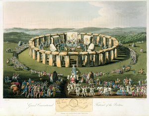 Grand festival conventionnel des Bretons, aquatinte et publié par Robert Havell (1769-1832) 1815 (aquatinte)
