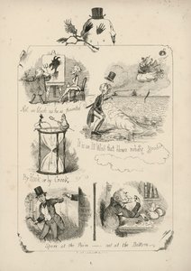Page de Proverbes avec illustrations de Charles H Bennett