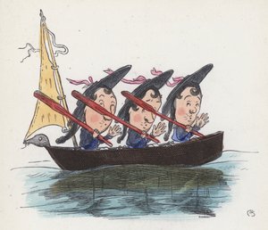 Trois marins dans un bateau
