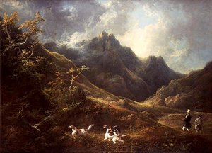 Chasse au-dessus des chiens - Charles Henry Schwanfelder