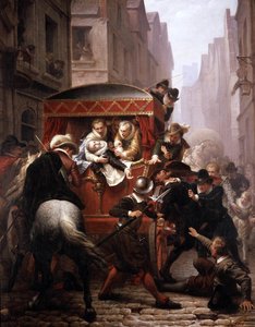 Assassinat du roi de France Henri IV par Ravaillac en 1610 à Paris