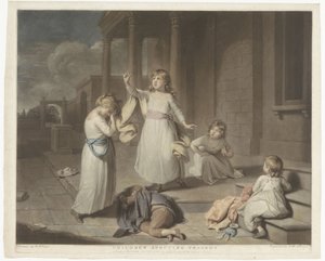 Enfants jouant une tragédie