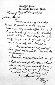 Lettre à Charles Kent, écrite de Gad