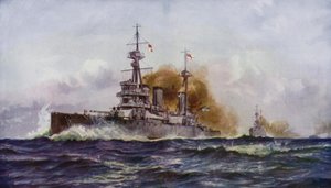 Un célèbre croiseur de bataille - HMS Invincible - Charles John de after Lacy
