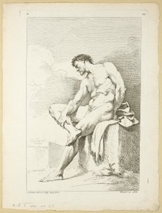 Figure, du Seconde livre de figures d’Académies gravées en Partie par les Professeurs de l’Académie Royale