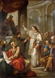 Saint Étienne devant le Grand Prêtre et les Anciens du Sanhédrin, 1745