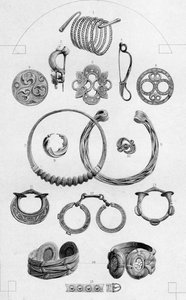 Reliques celtiques. Ornements personnels en or et bronze, 1886