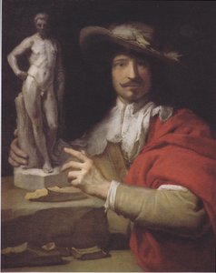 Allemand : Porträt des Bildhauers Nicolas le Brun Portrait du sculpteur Nicolas Le Brun - Charles Le Brun