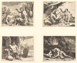 Les quatre moments de la journée - Charles Le Brun