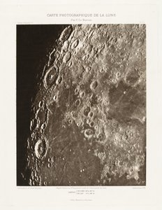 Carte photographique de la lune, planche I.A (Photographic Chart of the Moon, plate I.A),11 octobre - Charles le Morvan