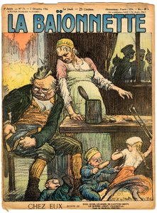 Couverture de "La Baïonnette", Satirique en couleurs