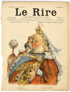 Illustration de Charles Léandre pour la couverture de Le Rire