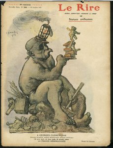 Illustration de Charles Leandre pour la couverture de Le Rire