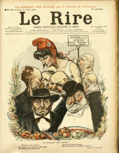 Illustration de Charles Leandre (1862-1934) pour la couverture de Le Rire