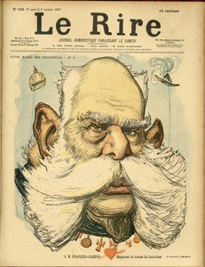 Illustration de Charles Léandre (1862-1934) pour la couverture de Le Rire