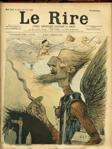 Illustration de Charles Léandre (1862-1934) pour la couverture de Le Rire