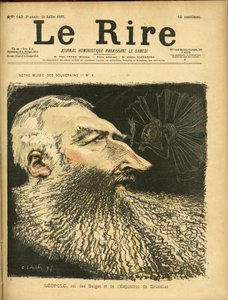 Illustration de Charles Léandre (1862-1934) pour la couverture de Le Rire