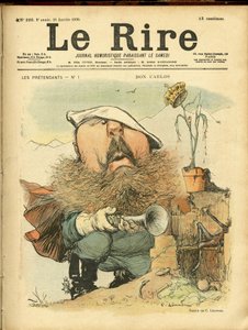 Illustration de Charles Leandre pour la couverture de Le Rire