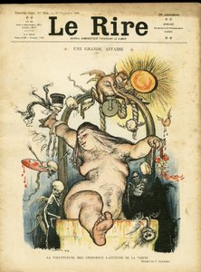 Illustration de Charles Léandre pour la couverture de Le Rire