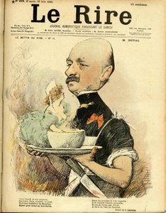 Illustration de Charles Léandre pour la couverture de Le Rire
