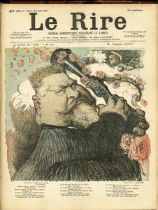 Illustration de Charles Léandre pour la couverture de Le Rire