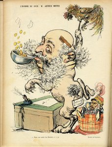 Illustration de Charles Léandre dans Le Rire, 09/04/04 - Antisémitisme, Argent - Meyer Arthur