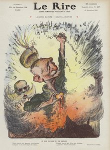Le roi Pierre Ier de Serbie. Illustration pour Le Rire