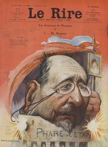 Maurice Rouvier, homme politique français. Illustration pour Le Rire