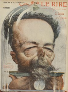 Paul Doumer, homme politique français. Illustration pour Le Rire