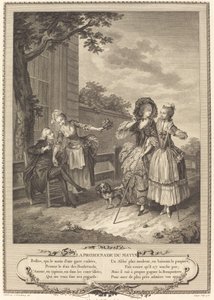 La promenade du matin - Charles Louis Lingée after Sigmund Freudenberger