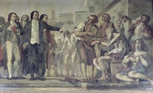 Philippe Pinel 1745-1826 libérant les aliénés de leurs chaînes à l