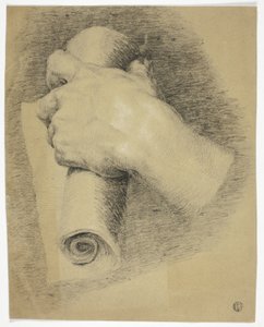 Main tenant un rouleau de papier - Charles Lucy