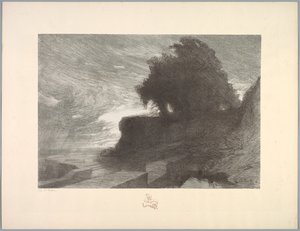 Suite de Paysages: Paysage, Planche 4, Remarque, Serpent