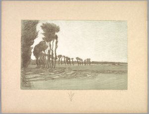 Suite de Paysages: Paysage, Planche 5, Remarque, Trois Épis de Blé