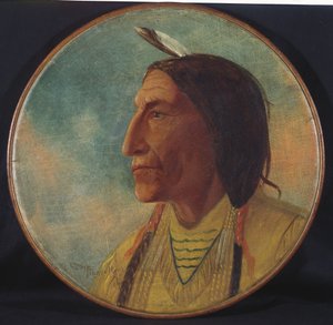 Portrait du chef Wolf Robe, 1892 - Charles Marion Russell