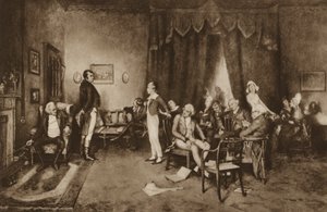 Rencontre de Robert Burns et Sir Walter Scott, Édimbourg - Charles Martin (after) Hardie