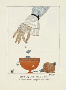 Publicité pour "Tecla", de la Gazette de Bon Ton, publié en 1920