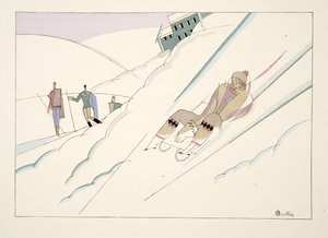 Traîneau, de Sports & Divertissements, pub. 1914