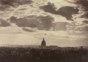Sans titre Étude de nuages avec Les Invalides, 1860