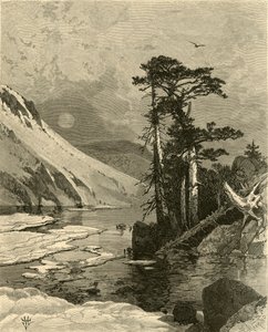 Lac gelé, au pied du pic de James, 1874