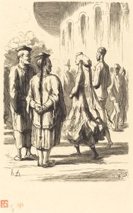 Exposition universelle: Quels sont les plus Chinois? - Charles Maurand after Honoré Daumier