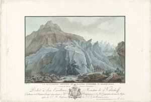 Glacier près de Grindelwald (Vues remarquables des montagnes de la Suisse)